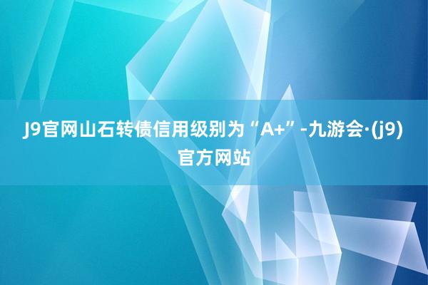 J9官网山石转债信用级别为“A+”-九游会·(j9)官方网站