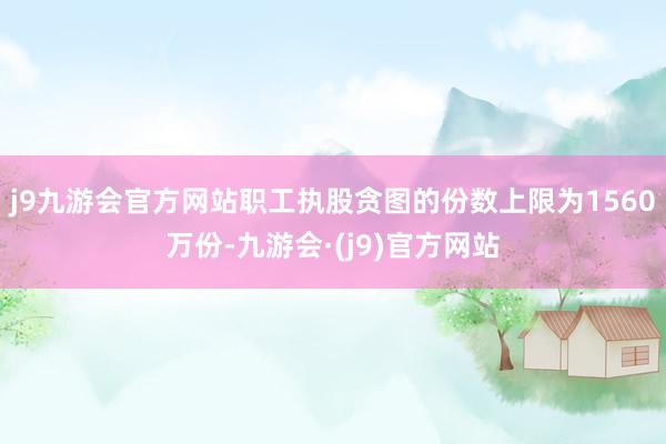 j9九游会官方网站职工执股贪图的份数上限为1560万份-九游会·(j9)官方网站